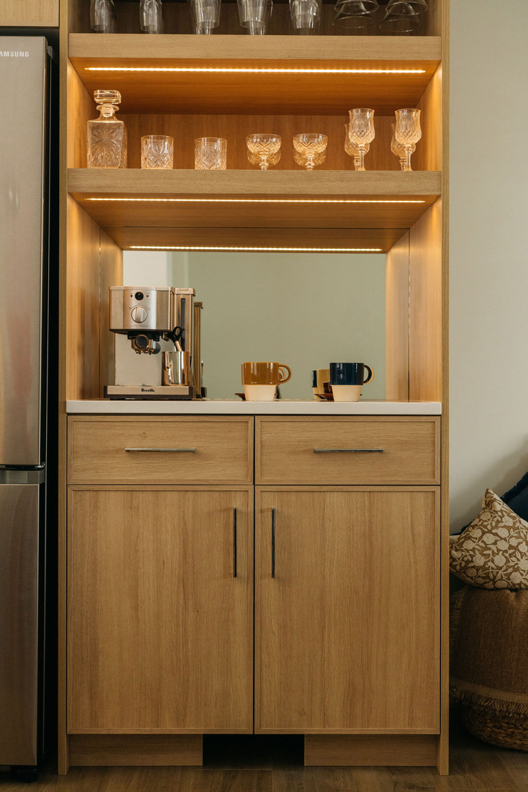 prh gallery kinship living wooden cabinet and shelf